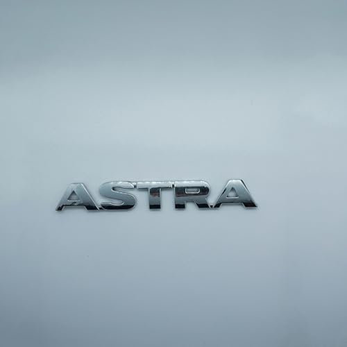 SJSMZX Coche Emblema para Opel Astra H, Delantero Rejilla Insignia Adhesivo Stickers Decal Logo Pegatinas de Letras ABS Decoración Accesorios,Astra