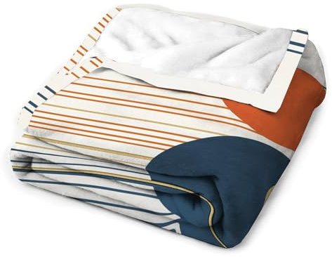 JSCWDET Kuscheldecke Größe Japanischer Wabi-Sabi-Stil – Flauschige Wohndecke für Sofa, Couch & Bett – Abstrakt 3D-Druck Microfaser Fleecedecke als Tagesdecke oder Sofa Überwurf – weiche Wohnzimmerdec