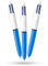 BIC 4-farbige Mini-Stifte mit einziehbarem Design, 12 cm, Mini-Größe, mehrfarbiger Stift mit vier sortierten lebendigen Tinten, mehrfarbige Stifte, All-in-One, für Schule, Büro und Farbkodierung, 3