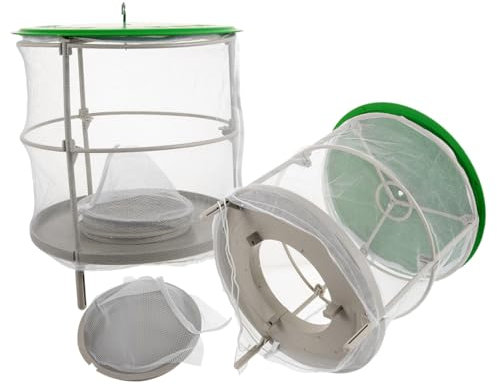 Happyyami 2stücke Fliegenfalle Aus Netzgewebe Und Kunststoff Hängend Für Outdoor-nutzung Stallfliegenfalle Praktisch Und Langlebig