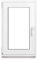Framex Ventana de Plástico Blanco Ancho x Alto: 50 x 80 cm (500 x 800 mm) Triple Acristalamiento (32 mm), Giratorio Inclinación DIN Derecha