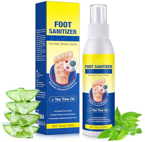 Clawrex S-spray - Olio di albero del tè, spray per piedi e unghie, per uomini e donne, deodorante e previene la secchezza dei piedi, 120 ml