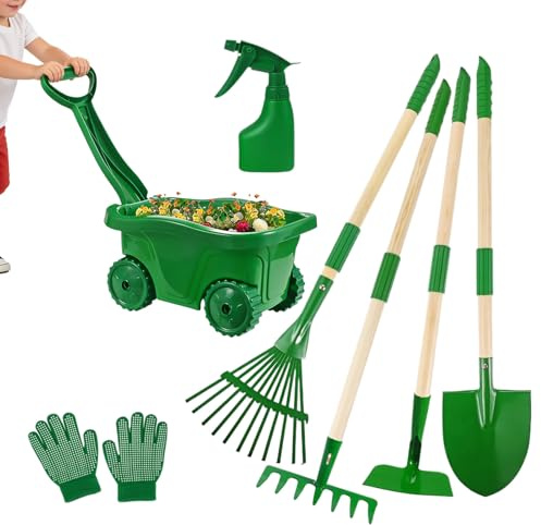 Opilroyn Equipo de Juego Infantil al Aire Libre,Divertido Juego de jardín de imitación | Set de Herramientas para niños,para Patio Trasero, Playa, Pascua, Cumpleaños, Navidad, Año Nuevo, Escuela,