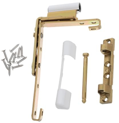 Tofficu CharnièRe FenêTre En Acier Au Carbone Doré Compatible Pvc Gauche Droite Kit De RéParation Diy Avec Vis Pour FenêTres À Battant Salle De Bain Cuisine Et Balcon