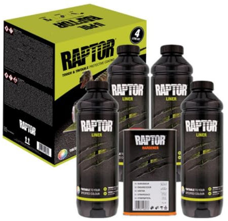 U-Pol Raptor - Kit de pintura tintable para caja de camioneta, 4 litros