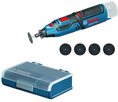 Bosch Professional 12V System GRO 12 V-35 Cordless Rotary Multi-Tool with 1x 12V 2.0 Ah Lithium-Ion Batteries)