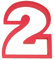 Number Two Cookie Cutter 4 in