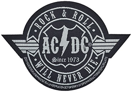 AC/DC ACDC - Patch Aufnäher - Rockn Roll will never die (Cutout)