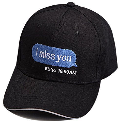 Belsen Herren I Miss You Hip-Hop Cap Baseball Hut Trucker Golf Hat (schwarz)