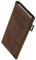 fitBAG Classic Braun Handytasche für Apple iPhone Xr Tasche aus original Alcantara mit Microfaserinnenfutter | Hülle mit Reinigungsfunktion | Made in Germany