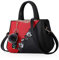 NICOLE & DORIS 2025 Mode Handtaschen für Frauen Umhängetasche Damen Tragetaschen Shopper Elegant Schultertasche PU Leder Tasche Weinrot c