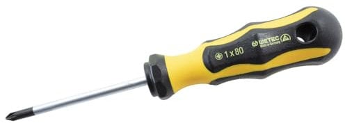 WETEC Pozidriv-Schraubendreher, ESD, PZ2x100 mm, 210 mm (Schraubendreher Schraubenzieher Pozi ESD-Schraubendreher ESD-Pozidriv-Schraubendreher)