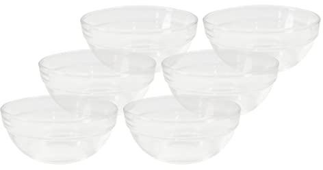 Provance 6 cuencos de cristal de 9 cm de diámetro para salsas o postres