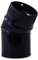 CAEXVEN Codo de Sectores para chimeneas en Acero Negro Vitrificado - Ángulo 30º - Serie lisa - 120 mm