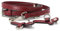 Mini-Tasche, Leder-Schultergurt-Set, ohne Perforationen, abnehmbar, verstellbarer Schultergurt,rot, Set