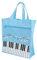 TOYANDONA Musiknoten-einkaufstasche Tasche Mit Musiksymbol Music Bag Music Symbol Storage Bag Aufbewahrungsbeutel Klavier-einkaufstasche Music Tragetasche Südkorea Bücher Nylon Student
