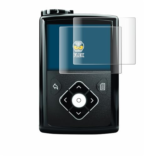 BROTECT Schutzfolie für Medtronic Minimed 640G | 2 Stück Transparenter Displayschutz Made in Germany Klare Full-Screen Folie Full-Cover 3D Curved Montage Kit