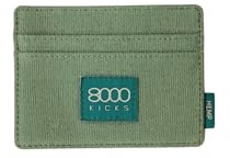 8000Kicks Skinny Hanf-Brieftasche | Extra-dünn, aus Hanf gefertigt und mit RFID-Diebstahlschutz (Grün)
