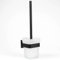 Pebble Grey™ Manhattan Wall Mounted Toilet Brush & Holder for Bathroom, Industrial Style Toilet Cleaner Brush, Contemporary Design, Anti-Rust, Wall Mounted with Screws (Matte Black)