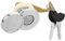 Alipis Serrure De Coffre De Serrure De Coffre De Rangement Serrure De Sécurité Fixation De Moteur Serrure Arrière Serrure De Coffre avec Clés Serrure À Boucle De Scooter