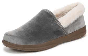 Vionic Clare Slip On Slippers Charcoal Velvet 8 M