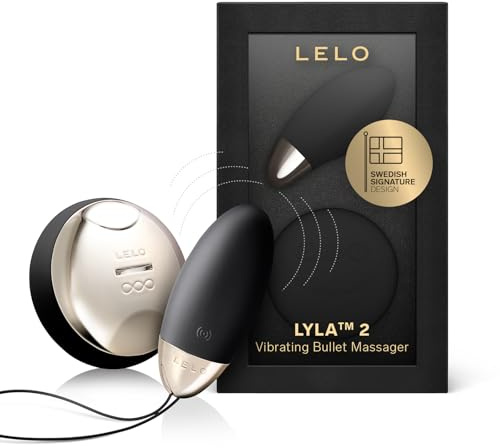 LELO LYLA 2 Kugelmassager für Frauen, Handliches Massage-Spielzeug aus Silikon, mit SenseMotion-Technologie und Fernsteuerung, Black