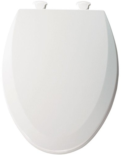 Bemis 7B1500EC 390 WC-Sitz, länglich, Holz, Weiß