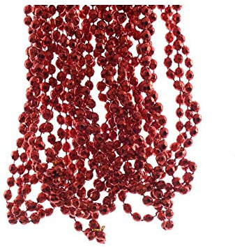Diamantengirlande, mini, Kunststoff, 270 cm, rot
