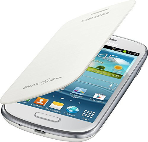 Samsung EFC-1M7FWEGSTD Flip Cover per Galaxy S3 Mini, Bianco