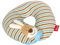 SIGIKID 40834 Nackenkissen Semmel Bunny Mädchen und Jungen Nackenhörnchen empfohlen ab 1 Jahr blau/beige, 25 x 6 x 25