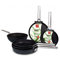 VALQI|#Valira Aire Non Stick Induction Compatible Frying Pan, Aluminium, Dark Grey, 41x21x5 cm
