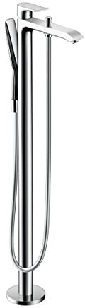 hansgrohe Metris bodenstehende Wannenarmatur, für 2 Funktionen, Chrom