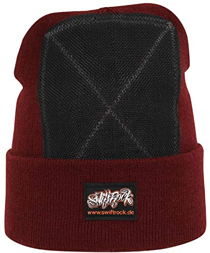 Swift Rock Classic Break Dance Headspin Beanie (Weinrot/Burgundy Red)