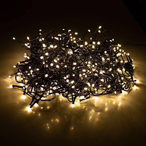 LED Lichterkette mit 480 LEDs Warmweiß | Beleuchtung für Innen & Außen | Garten Dekoleuchte Weihnachtsdekoration (Gesamtlänge: ca. 39 m)