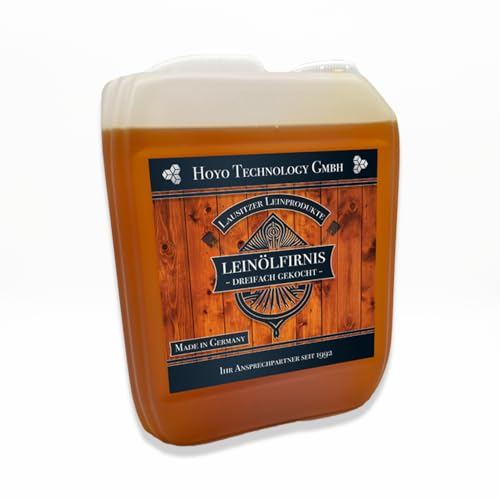 Leinölfirnis 10 Liter Leinöl Firnis Lausitzer Holzschutz dreifach gekocht und harzfrei