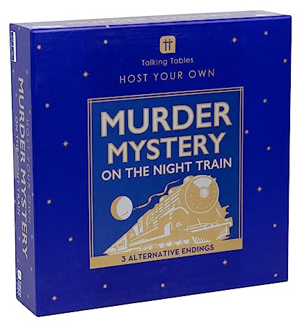 Talking Tables Mord Geheimnis auf dem Zug Kit | Host Your Own Spiele Nacht| Orient Express 1930er Jahre Themen Dinner Party | 3 Alternative Endungen
