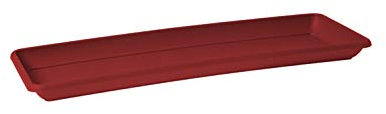 ARTEVASI Sottovaso Rettangolare Venezia 60 cm Rosso Scuro