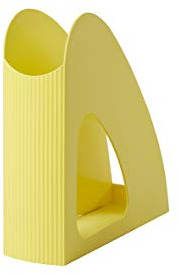 HAN Porte-revues Re-LOOP - 6 porte-revues, dites oui au 100% recyclé, moderne, design jeune, pour documents formats A4/C4, jaune, 16218-915, 76 x 239 x 256 mm