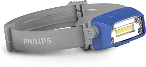 Philips HL22M Lámpara de Trabajo LED, Linterna LED Frontal Recargable con detección de Movimiento, 300 lúmenes