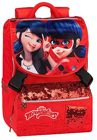 Miraculous Ausziehbarer Rucksack, rot