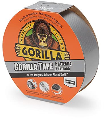 Gorilla 300 - American Tape - 32 Metres x 48 Millimeters - Silver - Extra Strong - Tri-Layer - Adhesive - Multipurpose