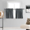 DONREN Tende piccole per bagno grigie medie – Tende oscuranti isolanti termiche per camera da letto con tasca per asta (80 x 50 cm, 2 confezioni)