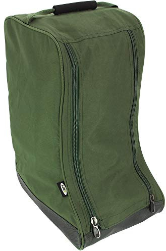 NGT Carp Fishing Boot Bag Wellington Style Twin Zipped Waterproof Green