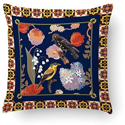 Doge Milano Kissen mit Digitaldruck, 100% Made in Italy, Dekoratives Sofakissen, abnehmbar und waschbar, Hermes - Modell Lisha, 40x40x5 cm
