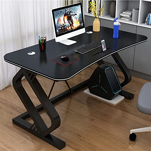 Laptop-Tisch Computertisch Multifunktions-Desktop. Pc. Schreibtisch mit Handy-Kartensteckplatz Ergonomischer Bogen-Einfache Mode-elektronische Wettbewerb-Tisch-Gaming-Schreibtisch Arbeitstisch für das