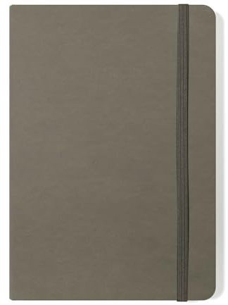 Silvine Executive Notizbuch, A5, Hardcover, Grau, 160 linierte Seiten, 90 g/m² Premium-Papier, elfenbeinfarben