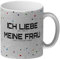 Ich liebe es, wenn meine Frau mich zocken lässt Glitzer-Kaffeebecher mit Pixelherz