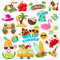 20 Stück Sommer Strand Magnet Auto Dekorationen Hello Summer Wasserdicht Kühlschrank Magnet Aufkleber Tropischer Hawaii Zwerg Flamingo Kühlschrank Magnet Aufkleber Party Dekoratives Zubehör für Autos