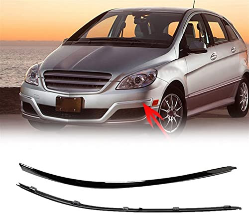 MSRAO Accessori per Mercedes-Benz Classe B W245 2008-2010 Paraurti Anteriore per Auto Striscia Riflettente Cromata A1698851721 A1698851821
