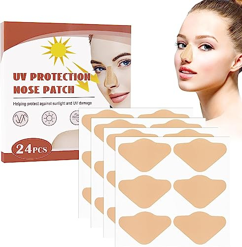 120 Stück Nase Sonnenpflaster,UV-Nasenschutz, Nasenschutz Aufkleber, Nasen Sonnenschutz Aufkleber, Nasenschutz für Sonnenschutz, Sonnenschutz-Nasenpflaster, Sonnennasenschutz (48pcs)